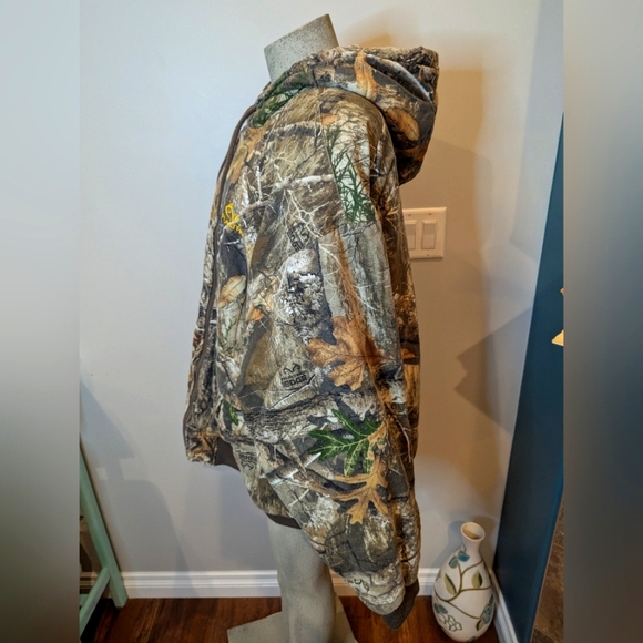 Real Tree Edge 3XL Bomber Jacket with hood, Men's size 3XL - Picture 2 of 11